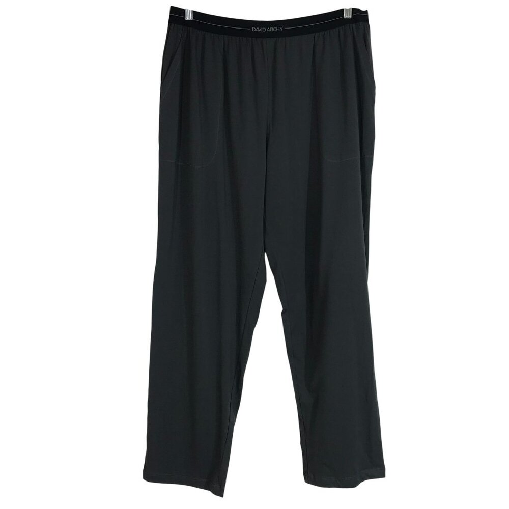 DAVID ARCHY - MEN'S XL - GRAY COTTON  COZY SLEEP LOUNGE PANTS